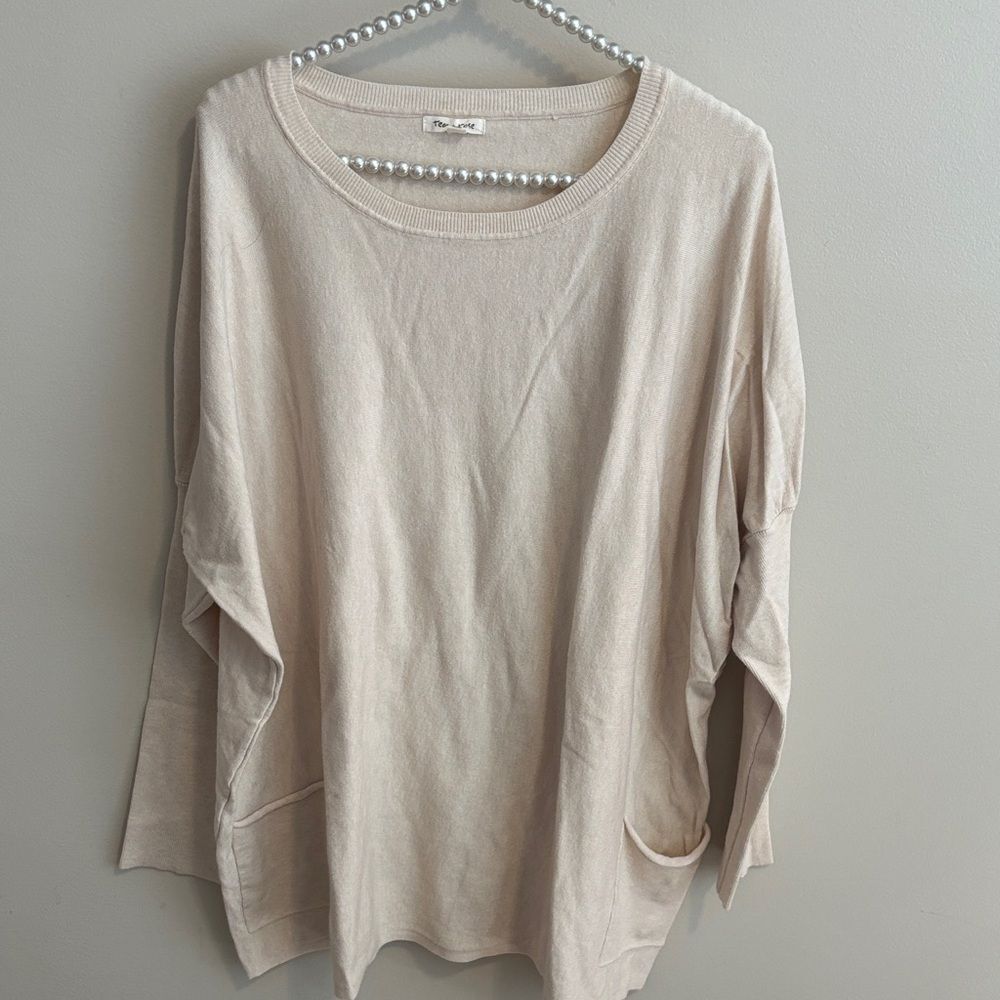 Tea n Rose Cream Sweater size 2xl/3xl